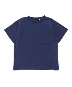 BeBe Petits Pois Vert / ベベ プチ ポワ ヴェール Tシャツ | パッチワークロゴ天竺Tシャツ(95~160cm)