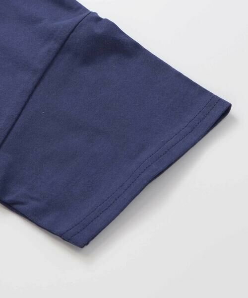 BeBe Petits Pois Vert / ベベ プチ ポワ ヴェール Tシャツ | パッチワークロゴ天竺Tシャツ(95~160cm) | 詳細5