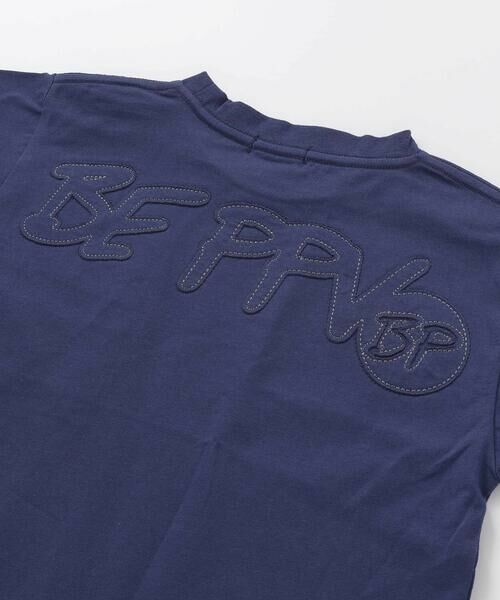 BeBe Petits Pois Vert / ベベ プチ ポワ ヴェール Tシャツ | パッチワークロゴ天竺Tシャツ(95~160cm) | 詳細6