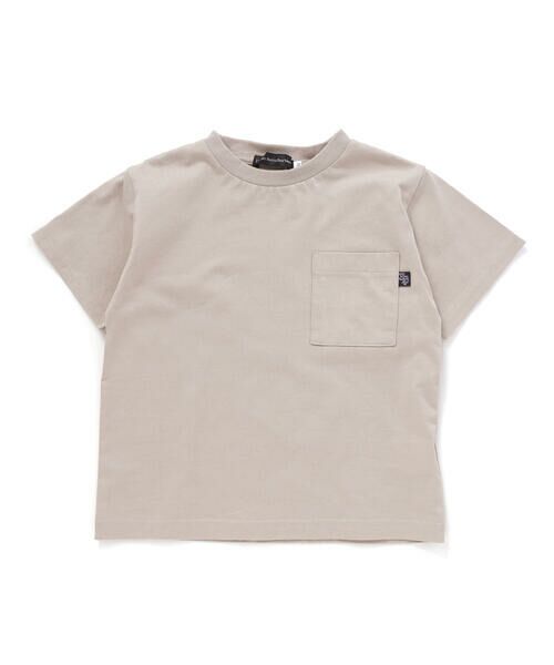 BeBe Petits Pois Vert / ベベ プチ ポワ ヴェール Tシャツ | パッチワークロゴ天竺Tシャツ(95~160cm) | 詳細14