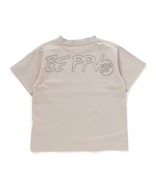 BeBe Petits Pois Vert / ベベ プチ ポワ ヴェール Tシャツ | パッチワークロゴ天竺Tシャツ(95~160cm) | 詳細15