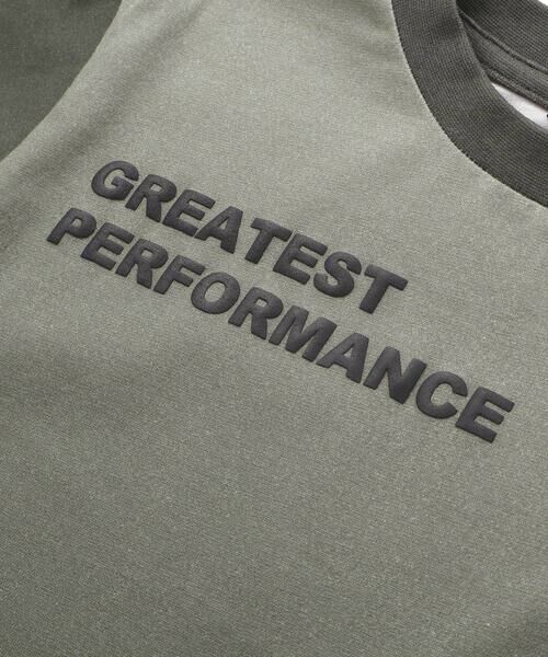 BeBe Petits Pois Vert / ベベ プチ ポワ ヴェール Tシャツ | メッセージプリント切り替え天竺Tシャツ(95~150cm) | 詳細13