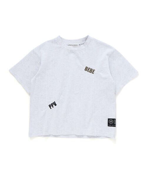BeBe Petits Pois Vert / ベベ プチ ポワ ヴェール Tシャツ | 文字刺しゅうタック入りTシャツ(95~150cm) | 詳細14
