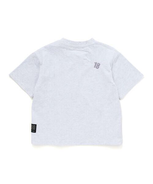 BeBe Petits Pois Vert / ベベ プチ ポワ ヴェール Tシャツ | 文字刺しゅうタック入りTシャツ(95~150cm) | 詳細15