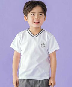 BeBe Petits Pois Vert / ベベ プチ ポワ ヴェール Tシャツ | ラインポイントカノコトップス(95~150cm)