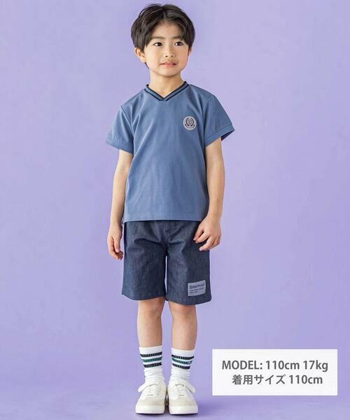 BeBe Petits Pois Vert / ベベ プチ ポワ ヴェール Tシャツ | ラインポイントカノコトップス(95~150cm) | 詳細6