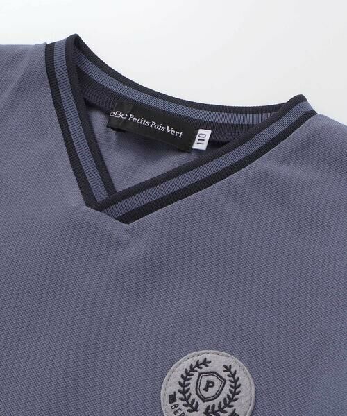 BeBe Petits Pois Vert / ベベ プチ ポワ ヴェール Tシャツ | ラインポイントカノコトップス(95~150cm) | 詳細11