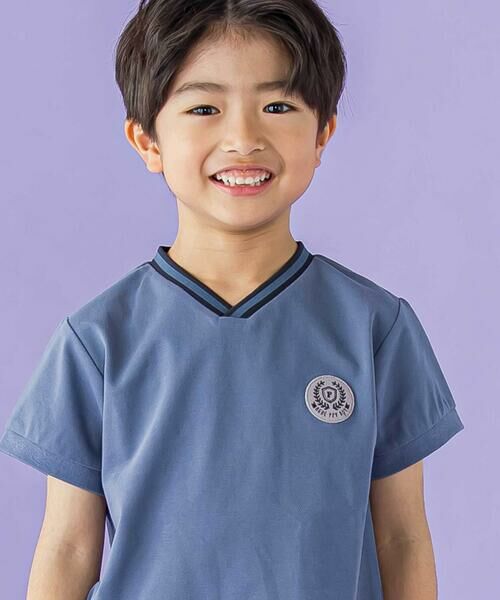 BeBe Petits Pois Vert / ベベ プチ ポワ ヴェール Tシャツ | ラインポイントカノコトップス(95~150cm) | 詳細7