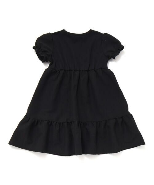 BeBe Petits Pois Vert / ベベ プチ ポワ ヴェール ミニ丈・ひざ丈ワンピース | 【店舗限定】パフスリーブティアードワンピース(95~150cm) | 詳細6