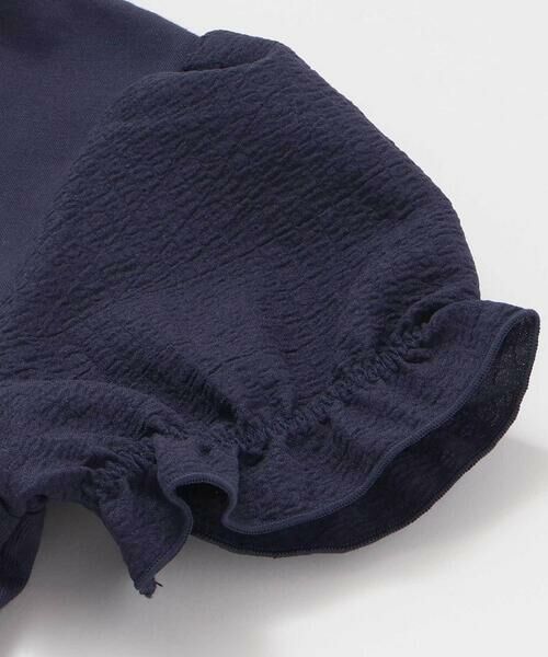 BeBe Petits Pois Vert / ベベ プチ ポワ ヴェール ミニ丈・ひざ丈ワンピース | 【店舗限定】パフスリーブティアードワンピース(95~150cm) | 詳細10