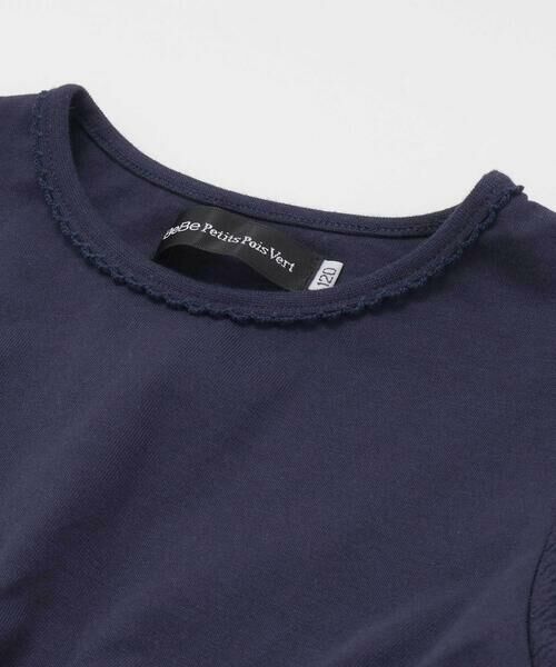 BeBe Petits Pois Vert / ベベ プチ ポワ ヴェール ミニ丈・ひざ丈ワンピース | 【店舗限定】パフスリーブティアードワンピース(95~150cm) | 詳細9