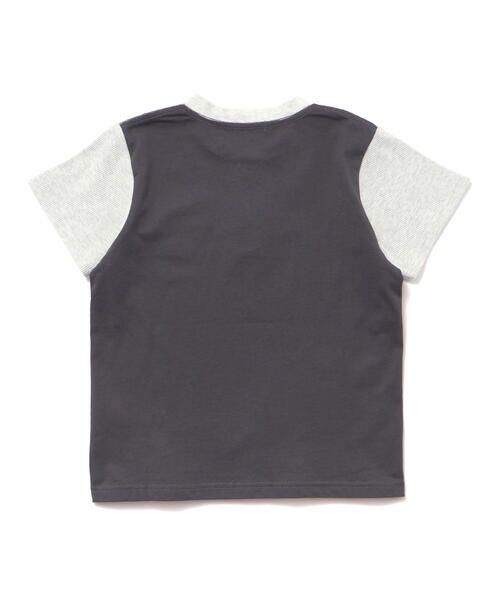 BeBe Petits Pois Vert / ベベ プチ ポワ ヴェール セットアップ | 【店舗限定】ワッフル×天竺ワッペン半袖Tシャツ＋ショートパンツセットアップ(95~150cm) | 詳細5