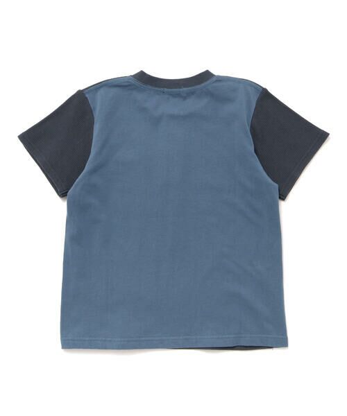 BeBe Petits Pois Vert / ベベ プチ ポワ ヴェール セットアップ | 【店舗限定】ワッフル×天竺ワッペン半袖Tシャツ＋ショートパンツセットアップ(95~150cm) | 詳細22