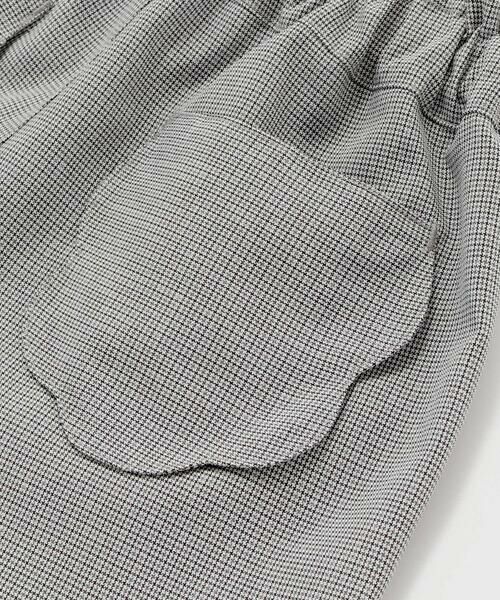BeBe Petits Pois Vert / ベベ プチ ポワ ヴェール ショート・ハーフ・半端丈パンツ | 【店舗限定】千鳥格子スカラップポケットショートパンツ(95~160cm) | 詳細10