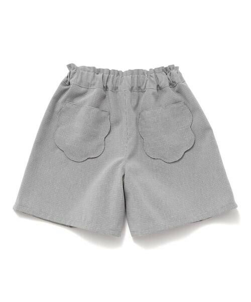 BeBe Petits Pois Vert / ベベ プチ ポワ ヴェール ショート・ハーフ・半端丈パンツ | 【店舗限定】千鳥格子スカラップポケットショートパンツ(95~160cm) | 詳細7