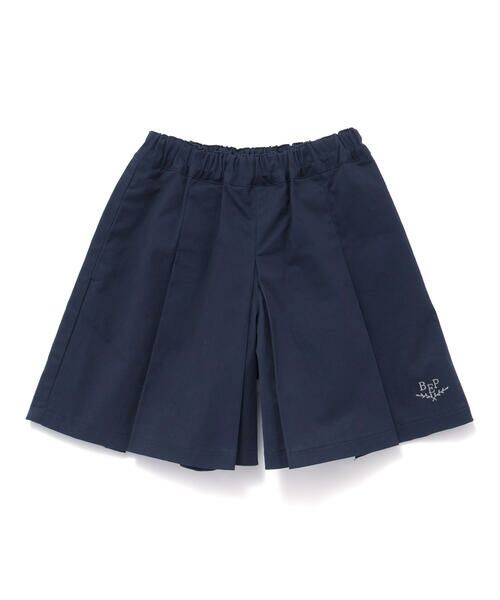 BeBe Petits Pois Vert/ベベ プチ ポワ ヴェール 【店舗限定】ワイドプリーツキュロットパンツ(95~150cm) ネイビー 100cm BeBe Petits Pois Vert/ベベ プチ ポワ ヴェール 【店舗限定】ワイドプリーツキュロットパンツ(95~150cm) ネイビー 100cm