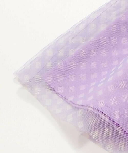 BeBe Petits Pois Vert / ベベ プチ ポワ ヴェール Tシャツ | 【店舗限定】切り替えギンガムチュールノースリーブ(95~150cm) | 詳細13