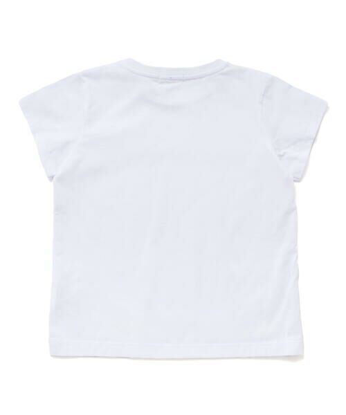 BeBe Petits Pois Vert / ベベ プチ ポワ ヴェール Tシャツ | 【店舗限定】スカラップ丸レーステープ切り替え天竺半袖Tシャツ(95~160cm) | 詳細6