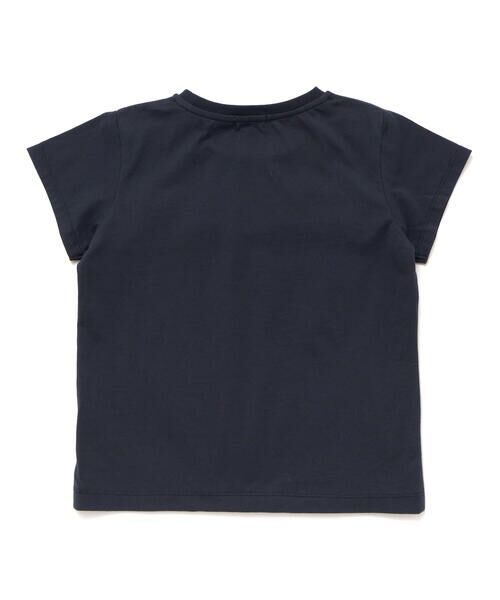 BeBe Petits Pois Vert / ベベ プチ ポワ ヴェール Tシャツ | 【店舗限定】スカラップ丸レーステープ切り替え天竺半袖Tシャツ(95~160cm) | 詳細17