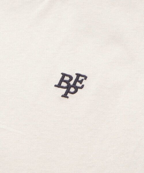 BeBe Petits Pois Vert / ベベ プチ ポワ ヴェール Tシャツ | 【店舗限定】チェック切り替えロゴ刺しゅう天竺Tシャツ(95~150cm) | 詳細14