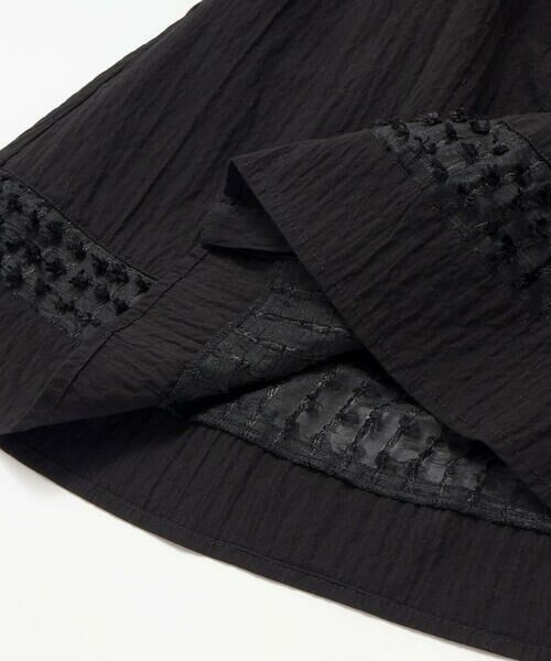 BeBe Petits Pois Vert / ベベ プチ ポワ ヴェール ミニ丈・ひざ丈ワンピース | 異素材組み合わせオーガンジー切り替えワンピース(95~160cm) | 詳細17