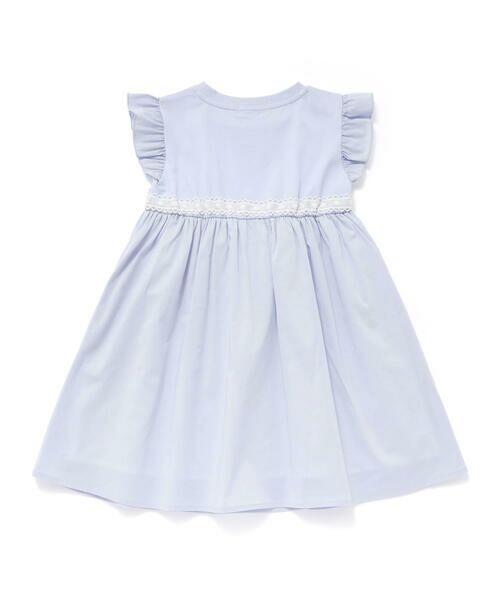 BeBe Petits Pois Vert / ベベ プチ ポワ ヴェール ミニ丈・ひざ丈ワンピース | 袖フリルエンブレム刺しゅうワンピース(95~150cm) | 詳細11