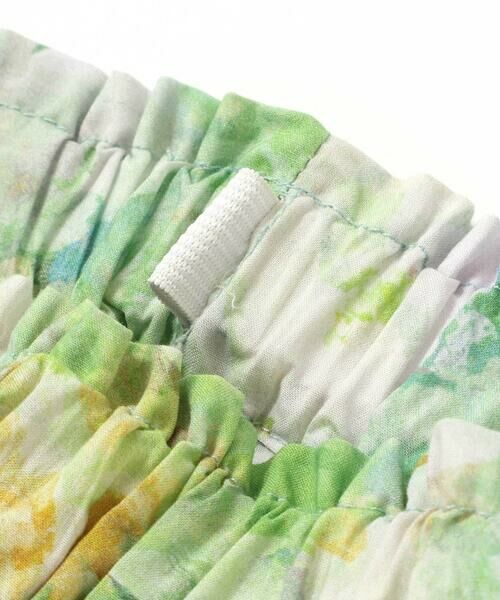 BeBe Petits Pois Vert / ベベ プチ ポワ ヴェール シャツ・ブラウス | 花柄フリルブラウス+キュロットパンツセットアップ(95~150cm) | 詳細19