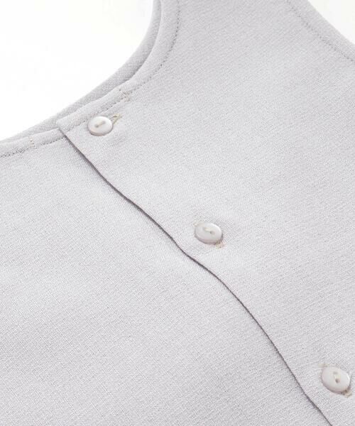 BeBe Petits Pois Vert / ベベ プチ ポワ ヴェール シャツ・ブラウス | 【前後着用可能】ノースリーブブラウス+タックキュロットパンツセットアップ(95~150cm) | 詳細17