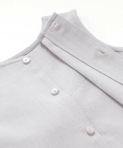 BeBe Petits Pois Vert / ベベ プチ ポワ ヴェール シャツ・ブラウス | 【前後着用可能】ノースリーブブラウス+タックキュロットパンツセットアップ(95~150cm) | 詳細18