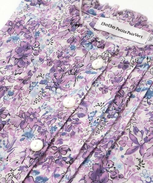 BeBe Petits Pois Vert / ベベ プチ ポワ ヴェール シャツ・ブラウス | 花柄Aラインノースリーブブラウス(95~150cm) | 詳細13