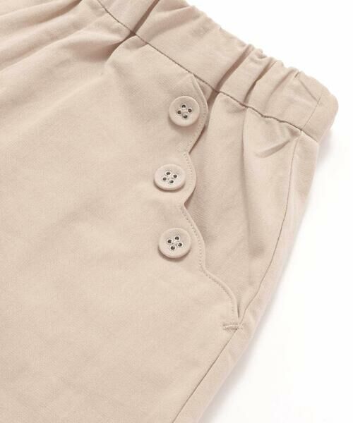 BeBe Petits Pois Vert / ベベ プチ ポワ ヴェール ショート・ハーフ・半端丈パンツ | スカラップポケットキュロットパンツ(95~150cm) | 詳細13