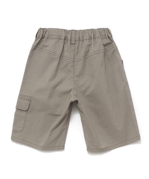 BeBe Petits Pois Vert / ベベ プチ ポワ ヴェール ショート・ハーフ・半端丈パンツ | フロントタック3ポケット5分丈カーゴパンツ(95~150cm) | 詳細5