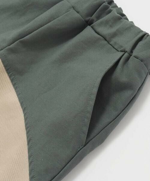 BeBe Petits Pois Vert / ベベ プチ ポワ ヴェール ショート・ハーフ・半端丈パンツ | 斜めカットソー布帛切り替え5分丈パンツ(95~160cm) | 詳細13