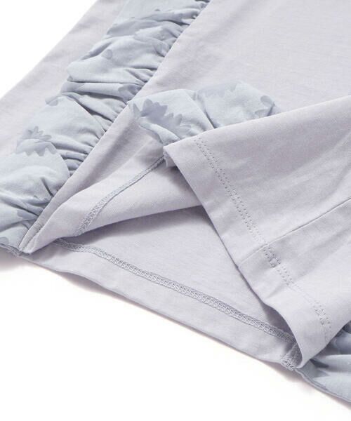 BeBe Petits Pois Vert / ベベ プチ ポワ ヴェール Tシャツ | 花柄シースルーフリルノースリーブTシャツ(95~150cm) | 詳細15