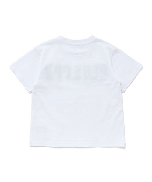 BeBe Petits Pois Vert / ベベ プチ ポワ ヴェール Tシャツ | ステッチ＆サガラ刺しゅうロゴ半袖Tシャツ(95~150cm) | 詳細5