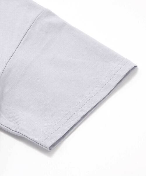 BeBe Petits Pois Vert / ベベ プチ ポワ ヴェール Tシャツ | ステッチ＆サガラ刺しゅうロゴ半袖Tシャツ(95~150cm) | 詳細14