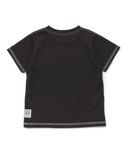 BeBe Petits Pois Vert / ベベ プチ ポワ ヴェール Tシャツ | 配色ステッチ立体ロゴプリント半袖Tシャツ(95~160cm) | 詳細11