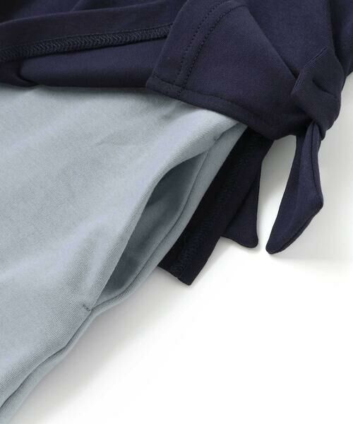 BeBe Petits Pois Vert / ベベ プチ ポワ ヴェール ミニ丈・ひざ丈ワンピース | 【店舗限定】重ね着風配色ポンチ長袖ワンピース(95~150cm) | 詳細11