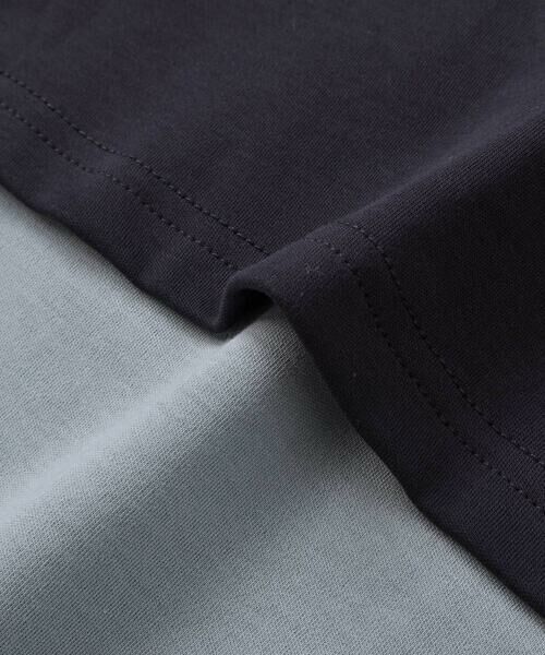 BeBe Petits Pois Vert / ベベ プチ ポワ ヴェール ミニ丈・ひざ丈ワンピース | 【店舗限定】重ね着風配色ポンチ長袖ワンピース(95~150cm) | 詳細16