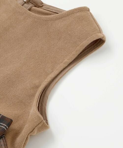 BeBe Petits Pois Vert / ベベ プチ ポワ ヴェール ロング・マキシ丈ワンピース | 【店舗限定】チェック柄リボンジャンパースカート(95~150cm) | 詳細10