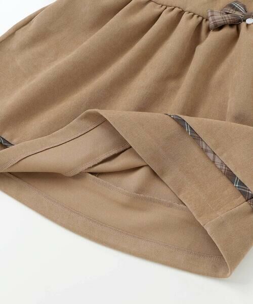 BeBe Petits Pois Vert / ベベ プチ ポワ ヴェール ロング・マキシ丈ワンピース | 【店舗限定】チェック柄リボンジャンパースカート(95~150cm) | 詳細14