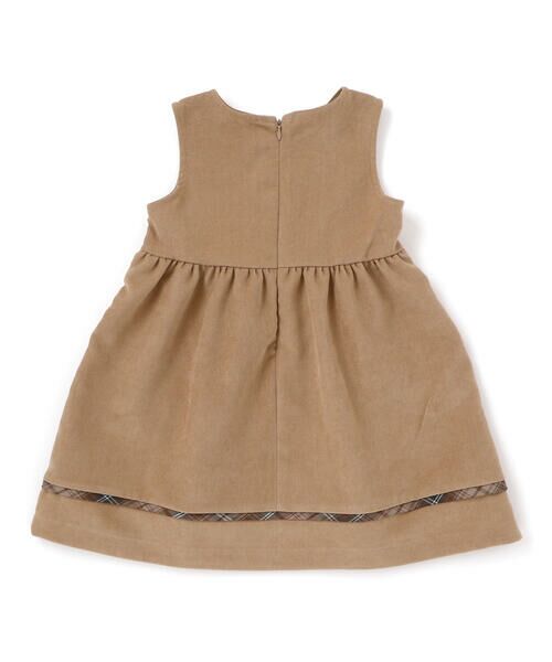 BeBe Petits Pois Vert / ベベ プチ ポワ ヴェール ロング・マキシ丈ワンピース | 【店舗限定】チェック柄リボンジャンパースカート(95~150cm) | 詳細8