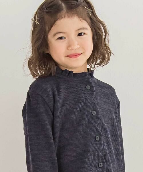 BeBe Petits Pois Vert / ベベ プチ ポワ ヴェール カーディガン・ボレロ | 【店舗限定】スカラップニットカーディガン(95~160cm) | 詳細2