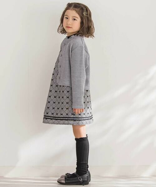 BeBe Petits Pois Vert / ベベ プチ ポワ ヴェール カーディガン・ボレロ | 【店舗限定】スカラップニットカーディガン(95~160cm) | 詳細6