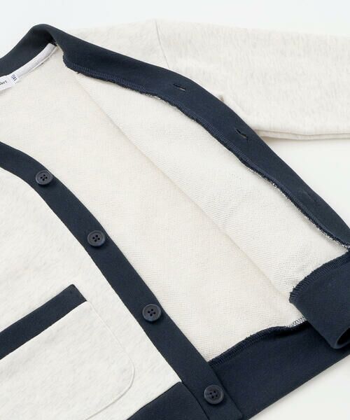 BeBe Petits Pois Vert / ベベ プチ ポワ ヴェール カーディガン・ボレロ | 【店舗限定】配色裏毛カーディガン(95~160cm) | 詳細10