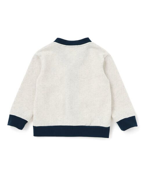 BeBe Petits Pois Vert / ベベ プチ ポワ ヴェール カーディガン・ボレロ | 【店舗限定】配色裏毛カーディガン(95~160cm) | 詳細5