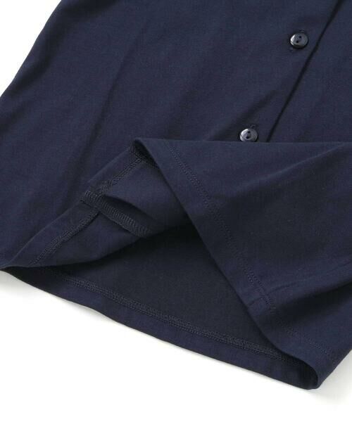 BeBe Petits Pois Vert / ベベ プチ ポワ ヴェール シャツ・ブラウス | 【店舗限定】襟付き花ワッペン刺しゅう天竺長袖ブラウス(95~150cm) | 詳細12