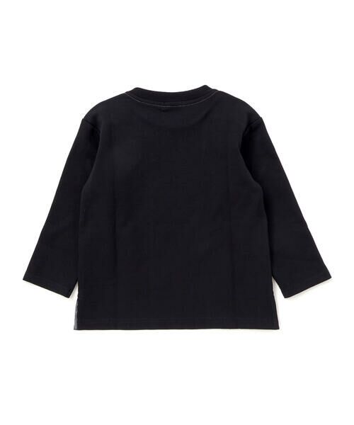 BeBe Petits Pois Vert / ベベ プチ ポワ ヴェール スウェット | 【店舗限定】ショルダーロゴ刺しゅうポンチ長袖トレーナー(95~150cm) | 詳細5