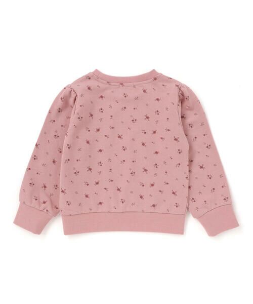 BeBe Petits Pois Vert / ベベ プチ ポワ ヴェール スウェット | 【店舗限定】花柄インクジェット裏毛長袖トレーナー(95~150cm) | 詳細2
