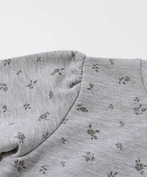BeBe Petits Pois Vert / ベベ プチ ポワ ヴェール スウェット | 【店舗限定】花柄インクジェット裏毛長袖トレーナー(95~150cm) | 詳細12